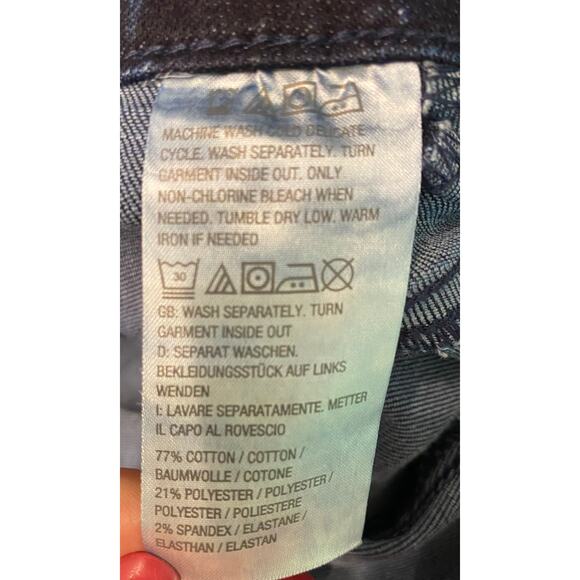 Belle Boho by Kim Gravel Petite Crosshatch Relaxed Jean 24 Petite - Picture 6 of 7